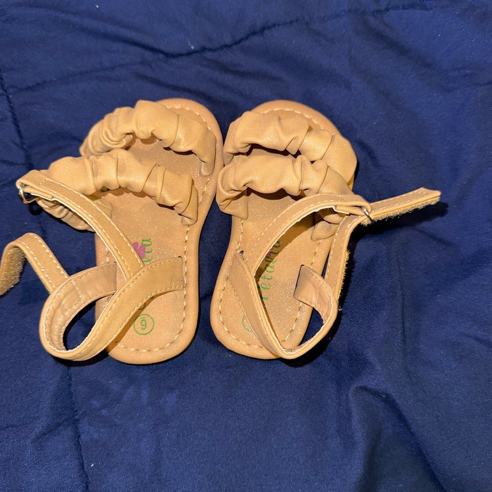 Tan Kids Sandals